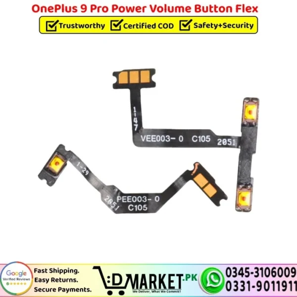 OnePlus 9 Pro Power Volume Button Flex Cable Ribbon Strip Replacement - DMarket.Pk