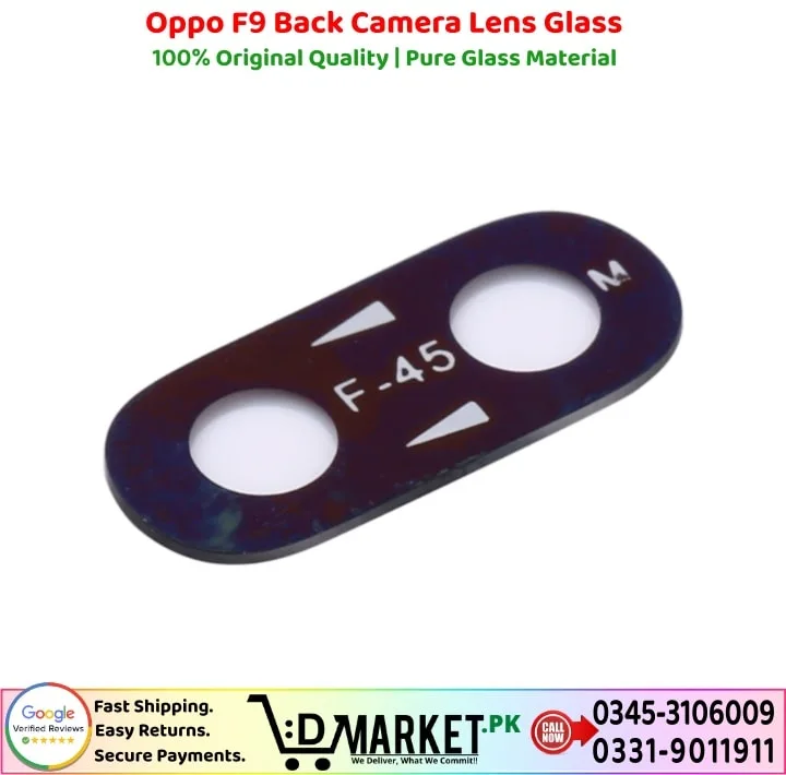 Oppo F9 Back Camera Lens Glass Price In Pakistan