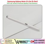 Samsung Galaxy Note 10 Lite S Pen Price In Pakistan