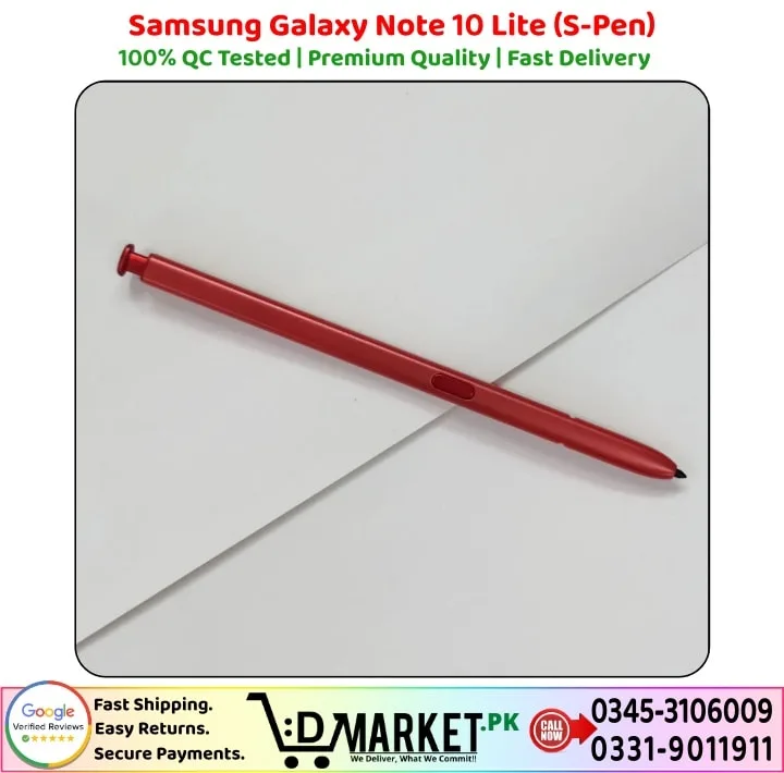Samsung Galaxy Note 10 Lite S Pen Price In Pakistan