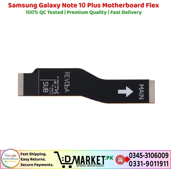 Samsung Galaxy Note 10 Plus Motherboard Flex Price In Pakistan