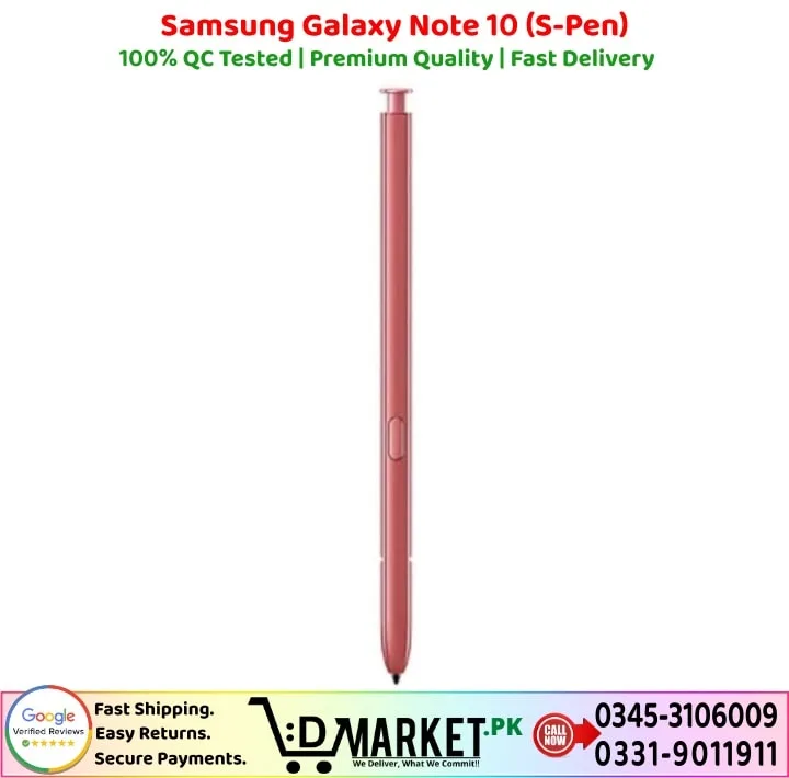 Samsung Galaxy Note 10 S Pen Price In Pakistan