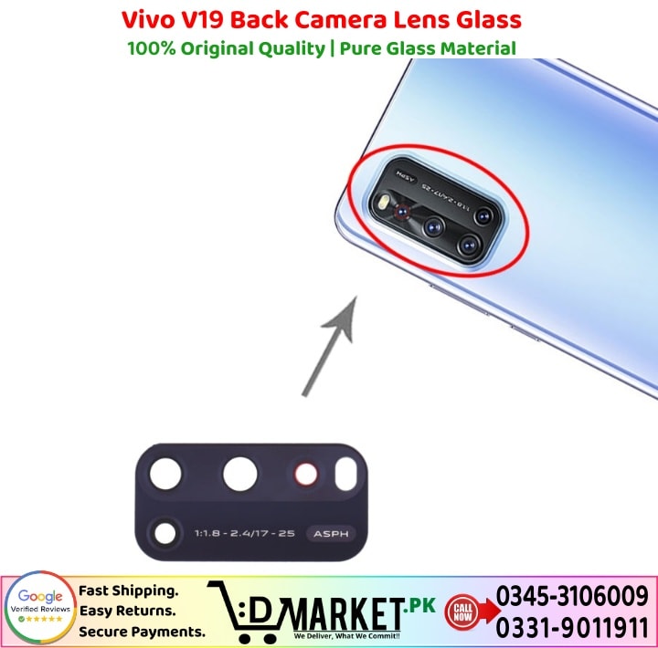 Vivo V19 Back Camera Lens Glass Price In Pakistan