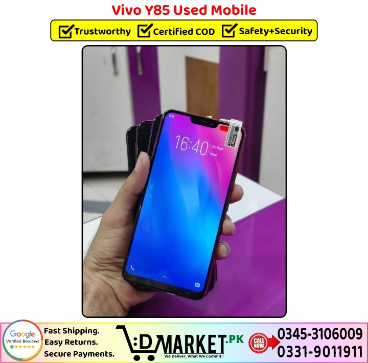 Vivo Y85 Used Mobile Price In Pakistan