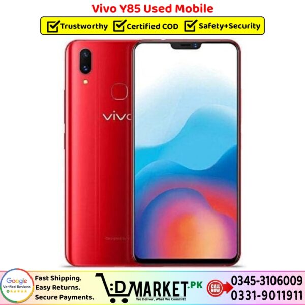 Vivo Y85 Used Mobile Price In Pakistan