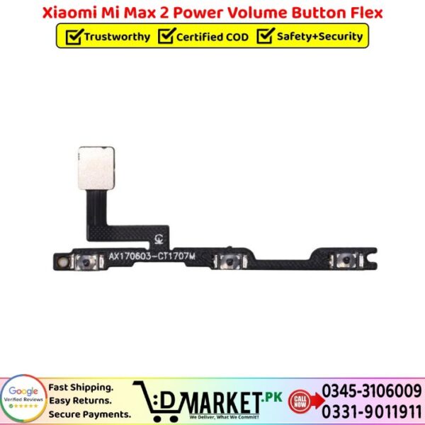 Xiaomi Mi Max 2 Power Volume Button Flex Price In Pakistan