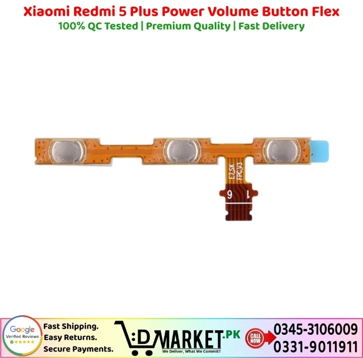 Xiaomi Redmi 5 Plus Power Volume Button Flex Price In Pakistan
