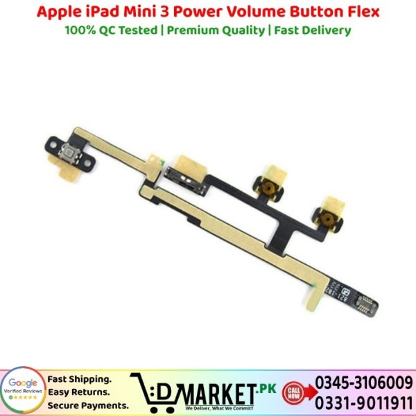 Apple iPad Mini 3 Power Volume Button Flex Price In Pakistan