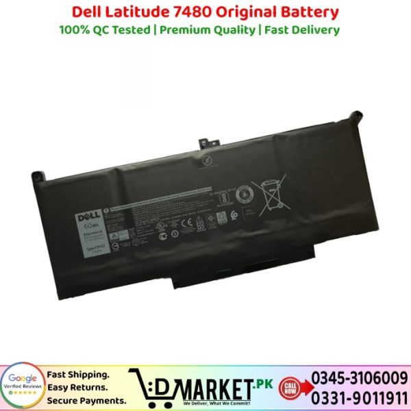 Dell Latitude 7480 Original Battery Price In Pakistan