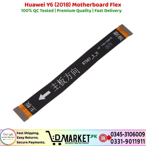 Huawei Y6 2018 Motherboard Flex Price In Pakistan
