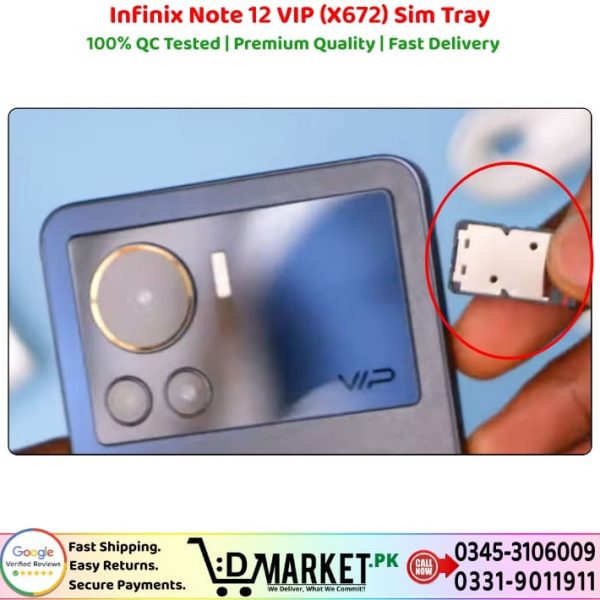 Infinix Note 12 VIP X672 Sim Tray Price In Pakistan