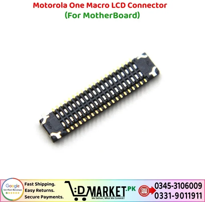 Motorola One Macro LCD Connector Price In Pakistan