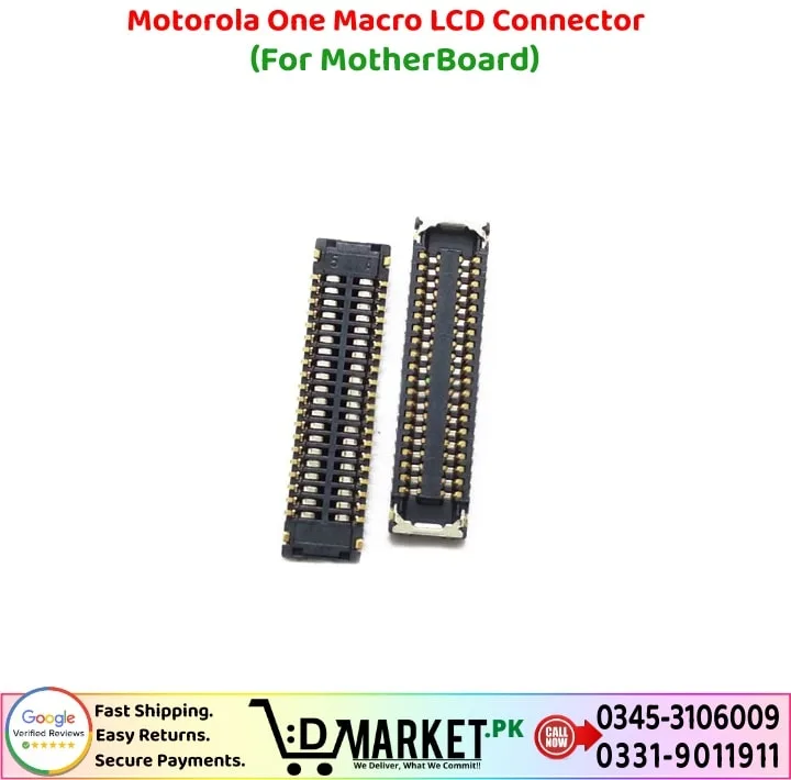Motorola One Macro LCD Connector Price In Pakistan