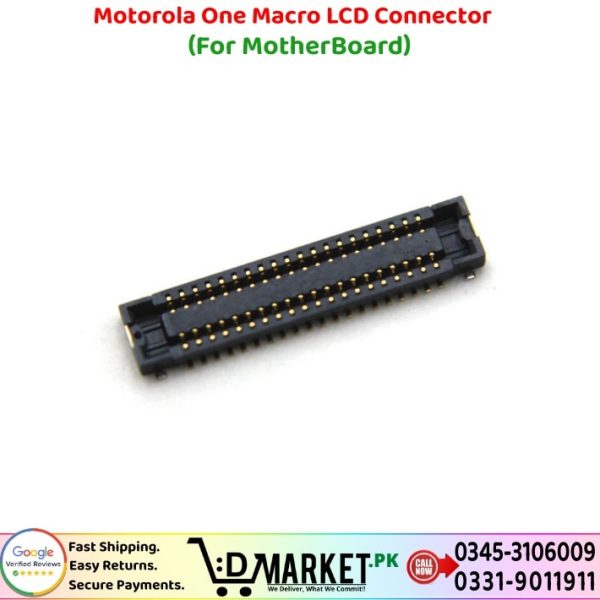 Motorola One Macro LCD Connector Price In Pakistan