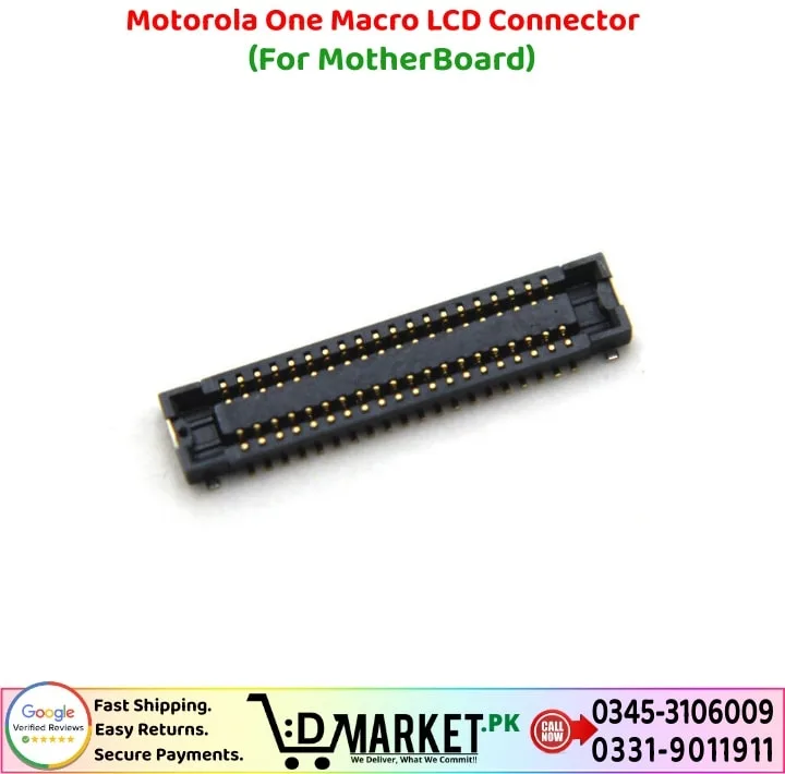 Motorola One Macro LCD Connector Price In Pakistan