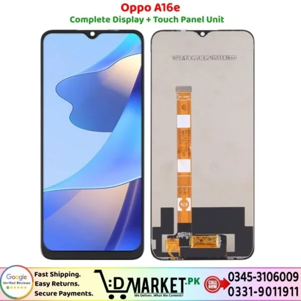 Oppo A16e LCD Panel Price In Pakistan