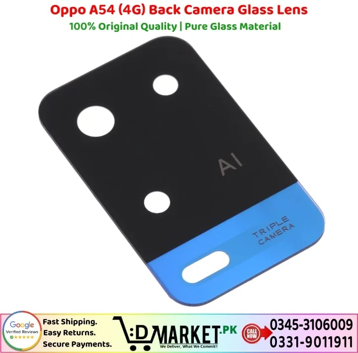 Oppo A54 4G Back Camera Glass Lens Price In Pakistan