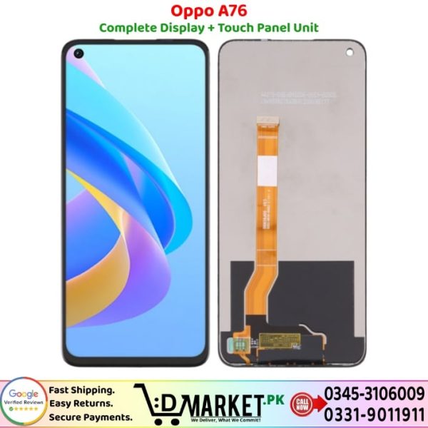 Oppo A76 LCD Panel Price In Pakistan