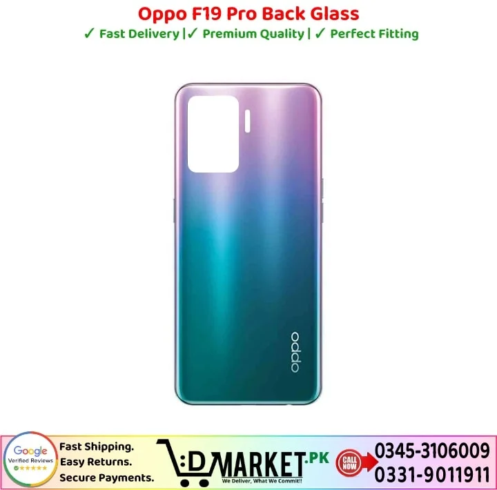 Oppo F19 Pro Back Glass Price In Pakistan