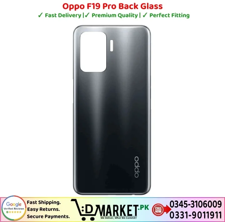 Oppo F19 Pro Back Glass Price In Pakistan