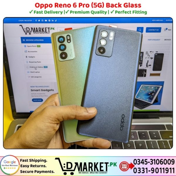 Oppo Reno 6 Pro 5G Back Glass Price In Pakistan
