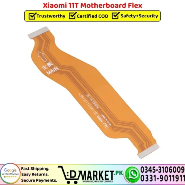 Xiaomi 11T Motherboard Flex Cable Ribbon Strip Replacement - DMarket.Pk