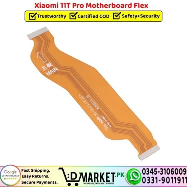 Xiaomi 11T Pro Motherboard Flex Cable Ribbon Strip Replacement - DMarket.Pk
