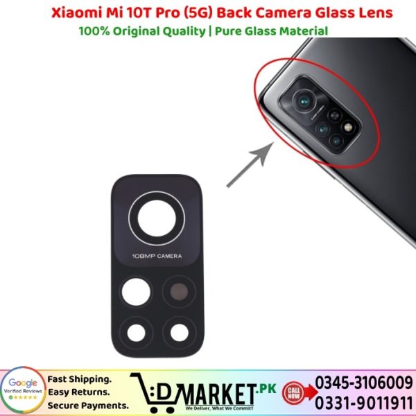 Xiaomi Mi 10T Pro 5G Back Camera Glass Lens Price In Pakistan