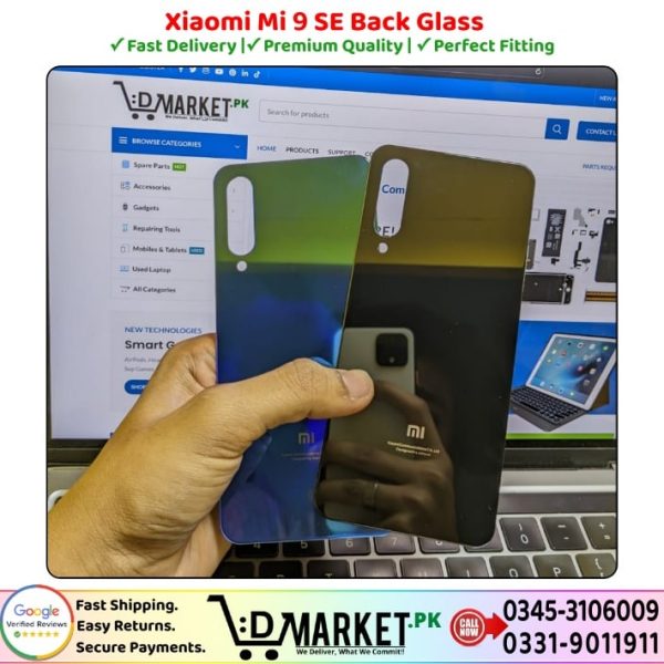 Xiaomi Mi 9 SE Back Glass Price In Pakistan