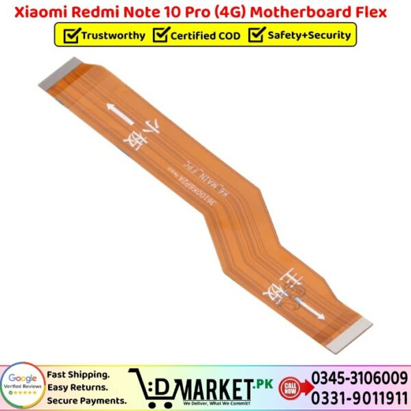 Xiaomi Redmi Note 10 Pro 4G Motherboard Flex Price In Pakistan