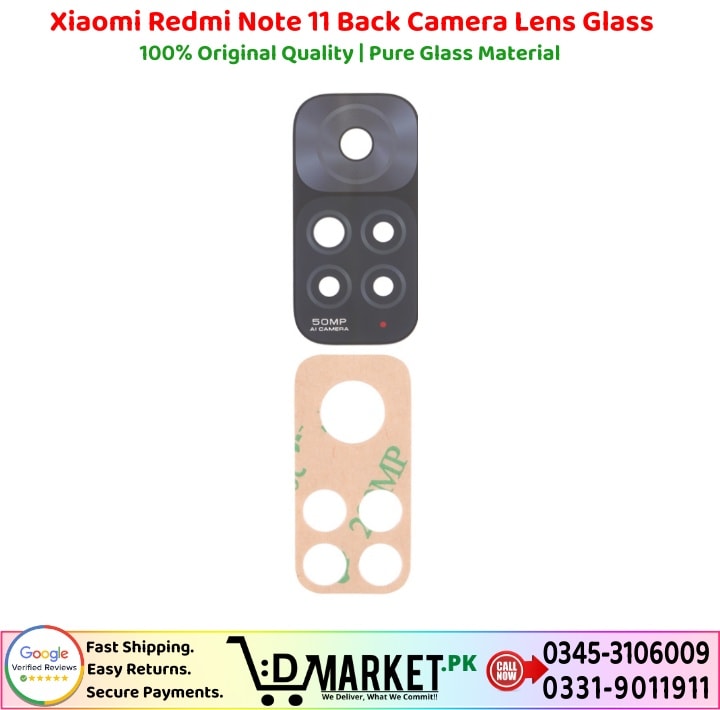 Xiaomi Redmi Note 11 Back Camera Lens Glass Price In Pakistan 1 2
