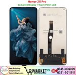 Honor 20 Pro LCD Panel Price In Pakistan