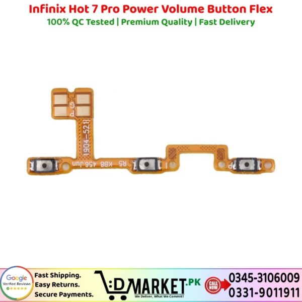 Infinix Hot 7 Pro Power Volume Button Flex Price In Pakistan