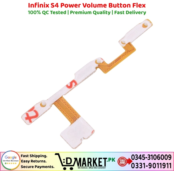 Infinix S4 Power Volume Button Flex Price In Pakistan
