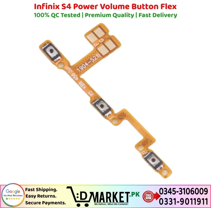Infinix S4 Power Volume Button Flex Price In Pakistan