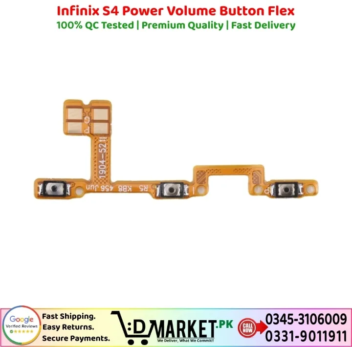 Infinix S4 Power Volume Button Flex Price In Pakistan