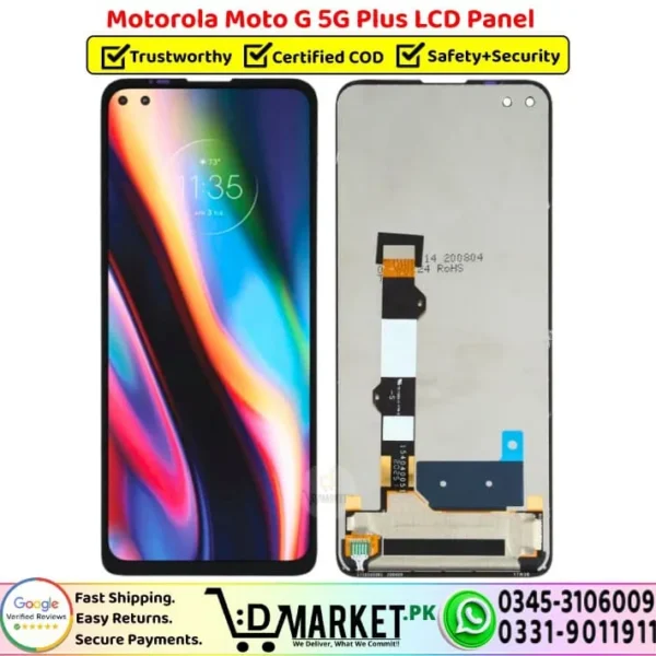 Motorola Moto G 5G Plus LCD Panel Display Screen Combo Replacement - DMarket.Pk