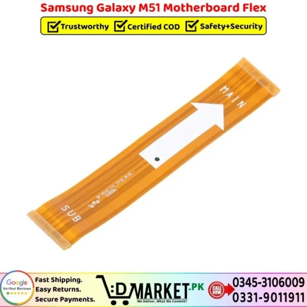 Samsung Galaxy M51 Motherboard Flex Price In Pakistan