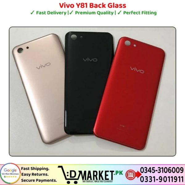 Vivo Y81 Back Glass Price In Pakistan