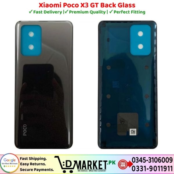 Xiaomi Poco X3 GT Back Glass Price In Pakistan