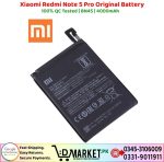 Xiaomi Redmi Note 5 Pro Original Battery Price In Pakistan