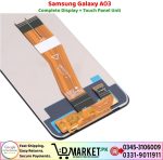 Samsung Galaxy A03 LCD Panel Price In Pakistan