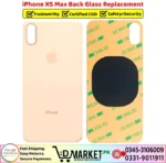 iPhone XS Max Back Glass Price In Pakistan