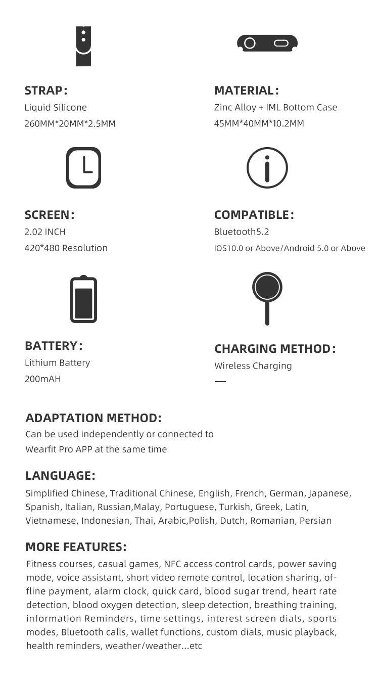 HW8 Ultra 2023 Smart Watch Specs