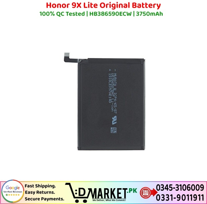 Honor 9X Lite Original Battery Price In Pakistan