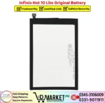 Infinix Hot 10 Lite Original Battery Price In Pakistan