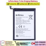 Infinix Note 7 Lite Original Battery Price In Pakistan