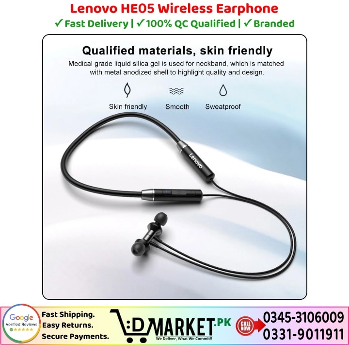 Lenovo HE05 Wireless Earphone Price In Pakistan