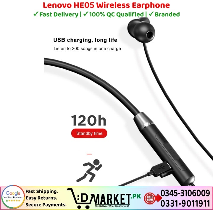 Lenovo HE05 Wireless Earphone Price In Pakistan 1 4