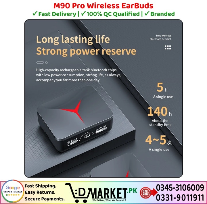 M90 Pro Wireless EarBuds Price In Pakistan